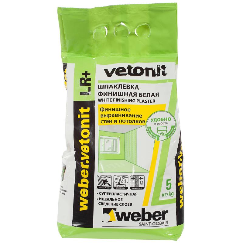 Шпаклёвка финишная HomeCraft LR Plus, 5 кг